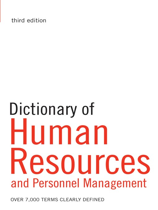Title details for Dictionary of Human Resources and Personnel Management by A. Ivanovic - Wait list